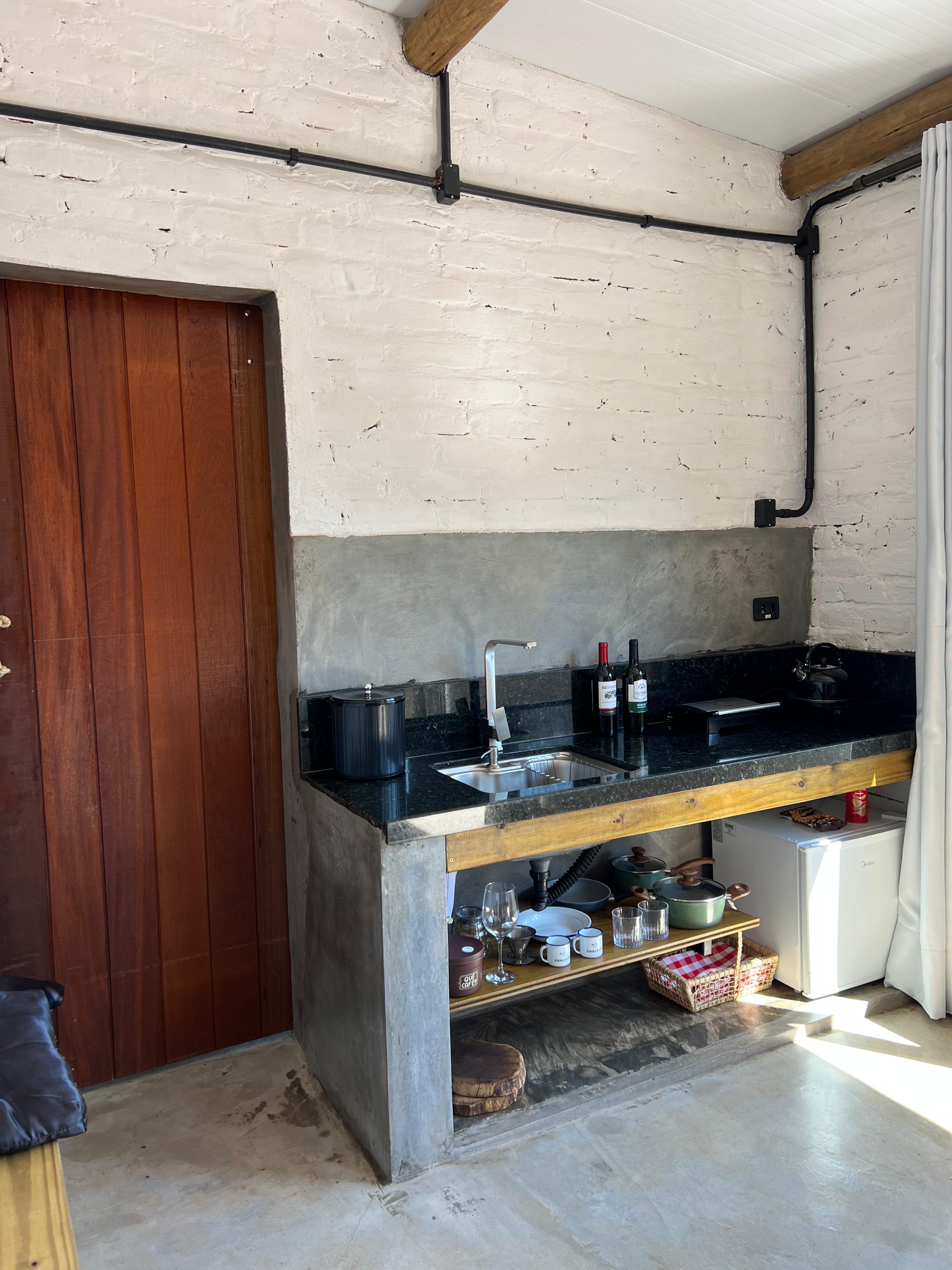 Chalé Tijolinho 1 - Cozinha